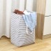 Large Capacity Storage Box Folding Dirty Clothes Hamper Sundries Storage Moisture Proof Cotton Linen Widened Portable