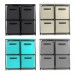 Foldable Storage Cabinet Multi  Layer Combination Cloth Unit Drawer Rack Closet Clothes Books Files Shelf Organizer with 4 Storage Bins