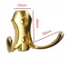 Retro Clothes Double Hooks Coat Hat Robe Holder Wall Hanger Zinc Alloy