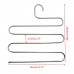 S Type Clothes Pants Trouser Hanger Multi Layers Storage Rack Closet Space Saver Stainless Steel