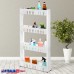 3 4 Layers Multi  function Rack Shelf Portable Cart Storage for Kitchen Bathroom Arrangement