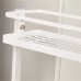 3 Layers Movable Gap Storage Rack Slim Slide Tower Assemble Bathroom Kitchen Shelf with Wheels Space Saving Organizer