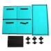 Foldable Storage Cabinet Multi  Layer Combination Cloth Unit Drawer Rack Closet Clothes Books Files Shelf Organizer with 4 Storage Bins